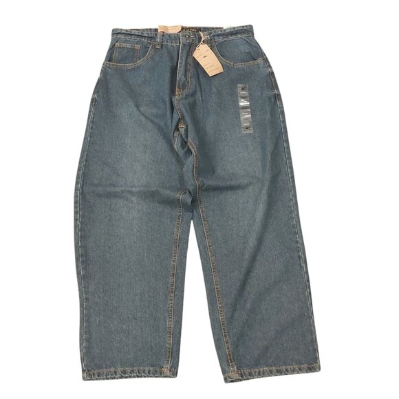 Ring of Fire Men’s Blue Jeans - W34 x L30, Droopy Drop Crotch, NWT - Picture 1 of 9